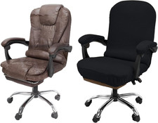Office Chair Cover with Armrest Covers Stretchable Desk Chair Cover Thick Checke