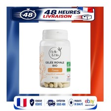 Gelée Royale Bio 120 Gélules Complément Alimentaire Fabriqué en France