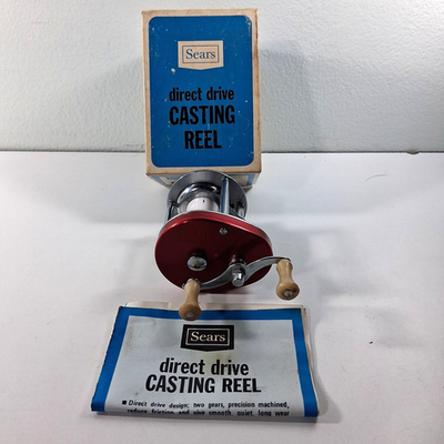 #ad Sears amp; Roebuck Direct Drive Model 535.311320 EN Bait Casting Reel W Box $29.99