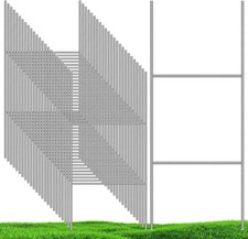 25 Pack Yard Sign Stakes Metal  Yard Stakes for Signs 16.5x7 Inches