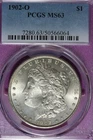 1902 O PCGS MS63 MORGAN SILVER DOLLAR #B52118