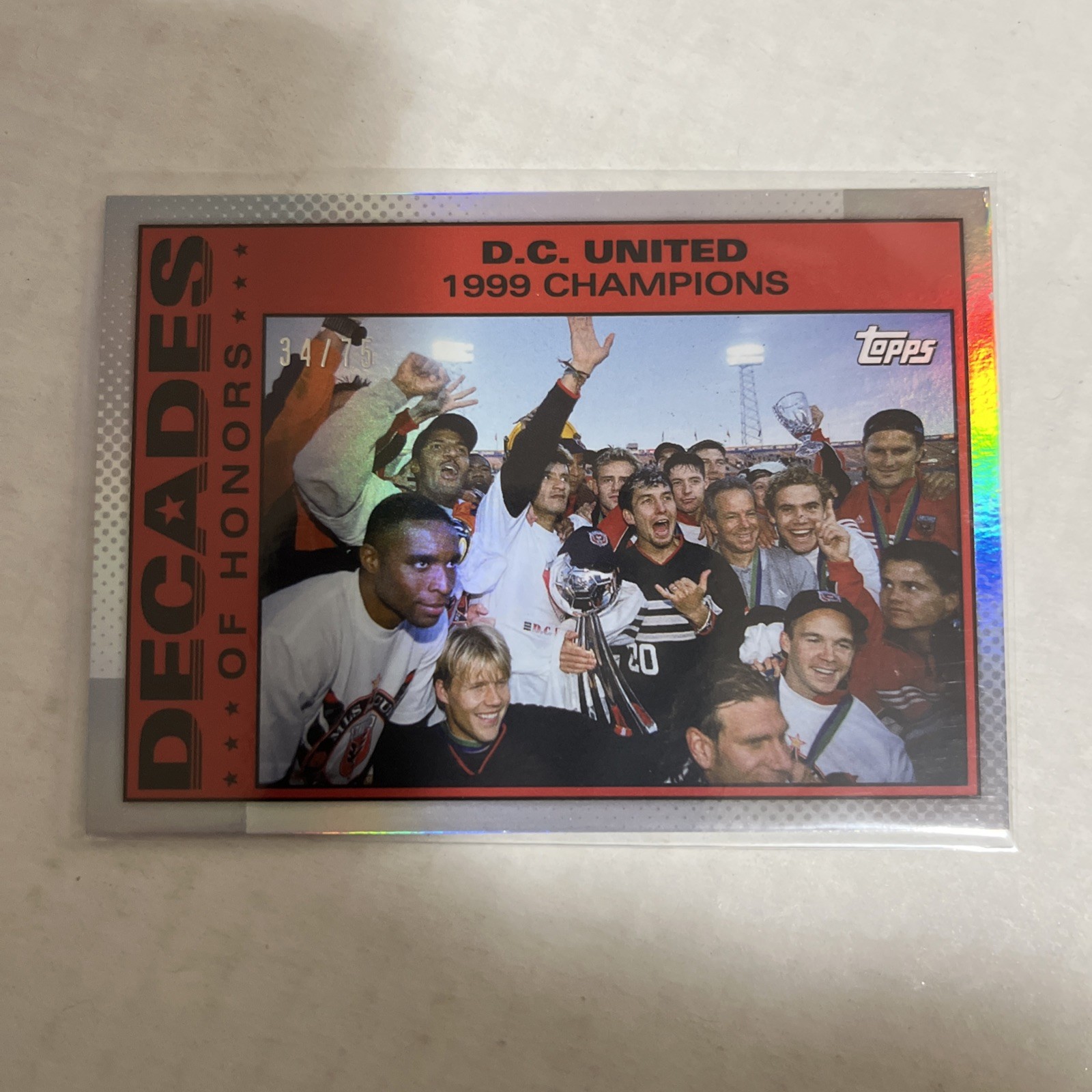 2025 Topps MLS 30th Anniversary DC United 1999 Decades Silver Foil #34/75 #DOH4 view 1