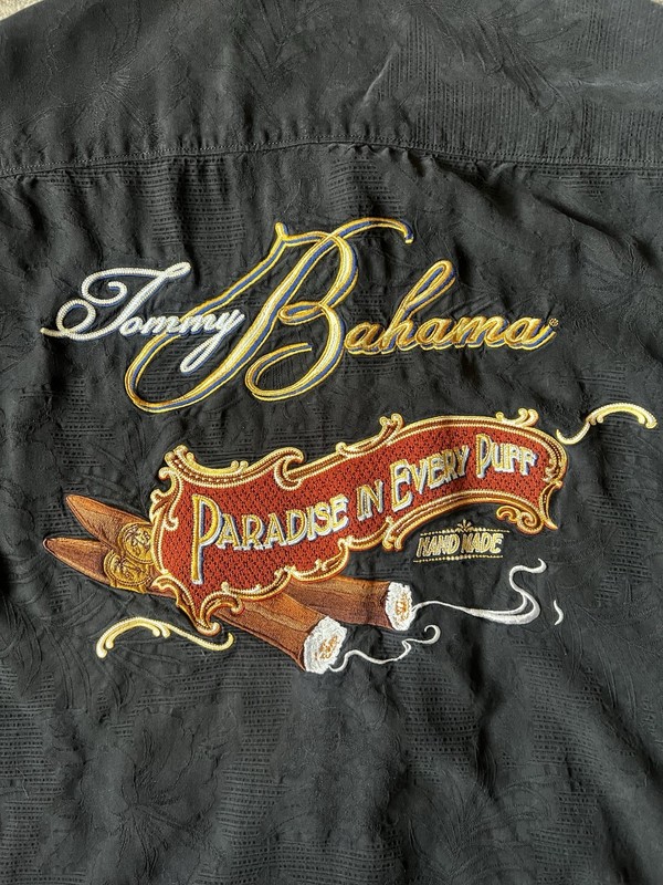 lot 4 Vintage Tommy Bahama Handmade Hawaiian shirts | 100% silk Embroidered