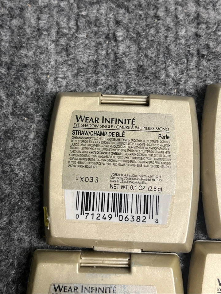 L'Oreal Wear Infinite Single Eye Shadow Mixed Lot 9 Azure Sable Bark Mint +More - Image 3 of 4