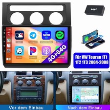 DAB+ F&uuml;r VW Touran 1T1 1T2 1T3 2003-2010 Autoradio CarPlay Android 15 4+64GB GPS