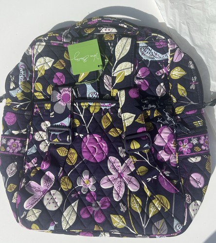 Vera Bradley Womens Multicolor Floral Nightingale Quilted Large Backpack $92 NEW - Picture 2 of 8