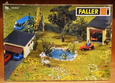 Faller HO 180681 Lawn Mower with Motor and Lawn Brand New Factory Sealed