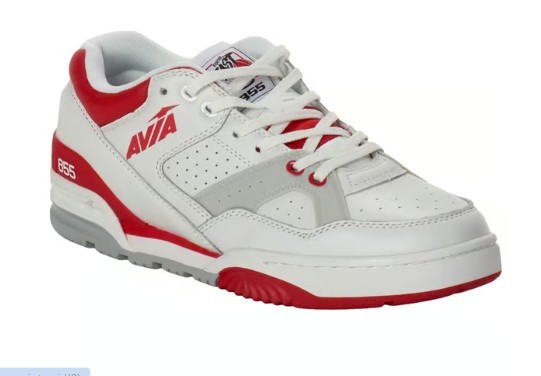 AVIA 855 SIZE 14 WHITE RED GRAY MENS HIGH PERFORMANCE RETRO