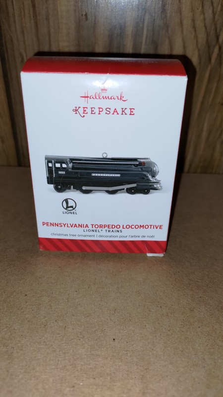 HALLMARK Keepsake 2014 PENNSYLVANIA TORPEDO LOCOMOTIVE Christmas Ornament LIONEL