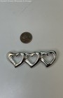 Silver Tone Open Hearts & Butterfly Brooch Lot 37.8g — photo 3