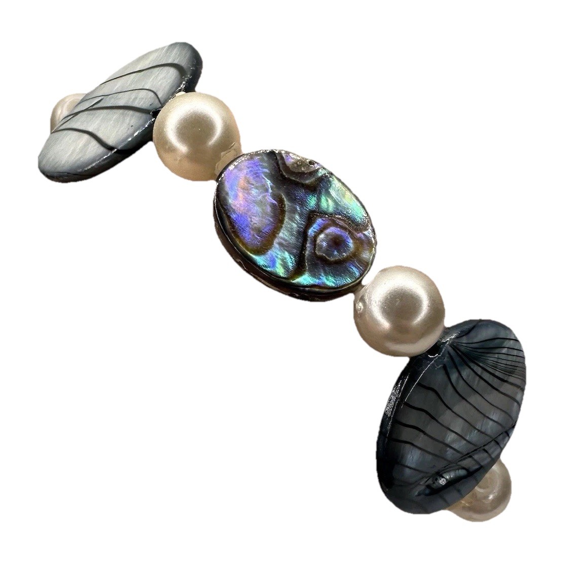 Abalone Shell Iridescent Bracelet - image 1