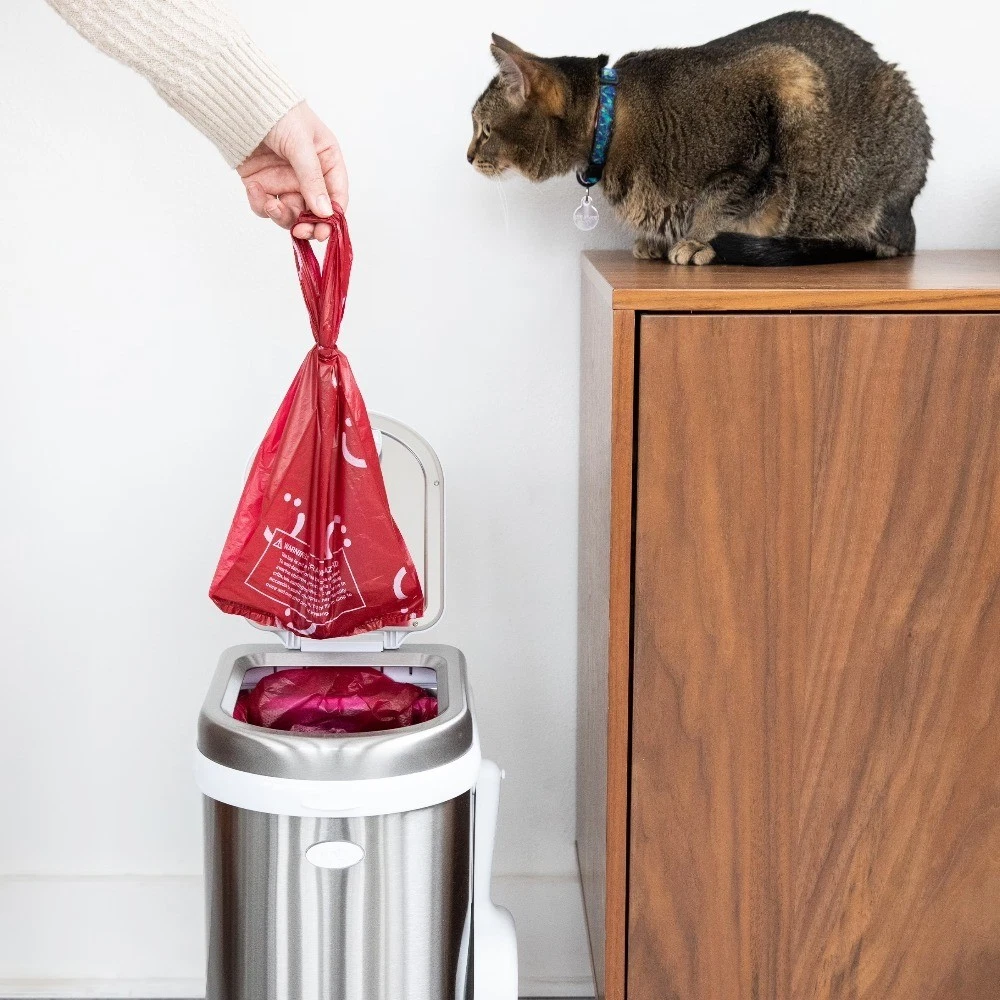 Pet Waste Sacks, Lavender Scented Cat Litter Disposal Bags, Leak Proof and Easy - thumbnail 4