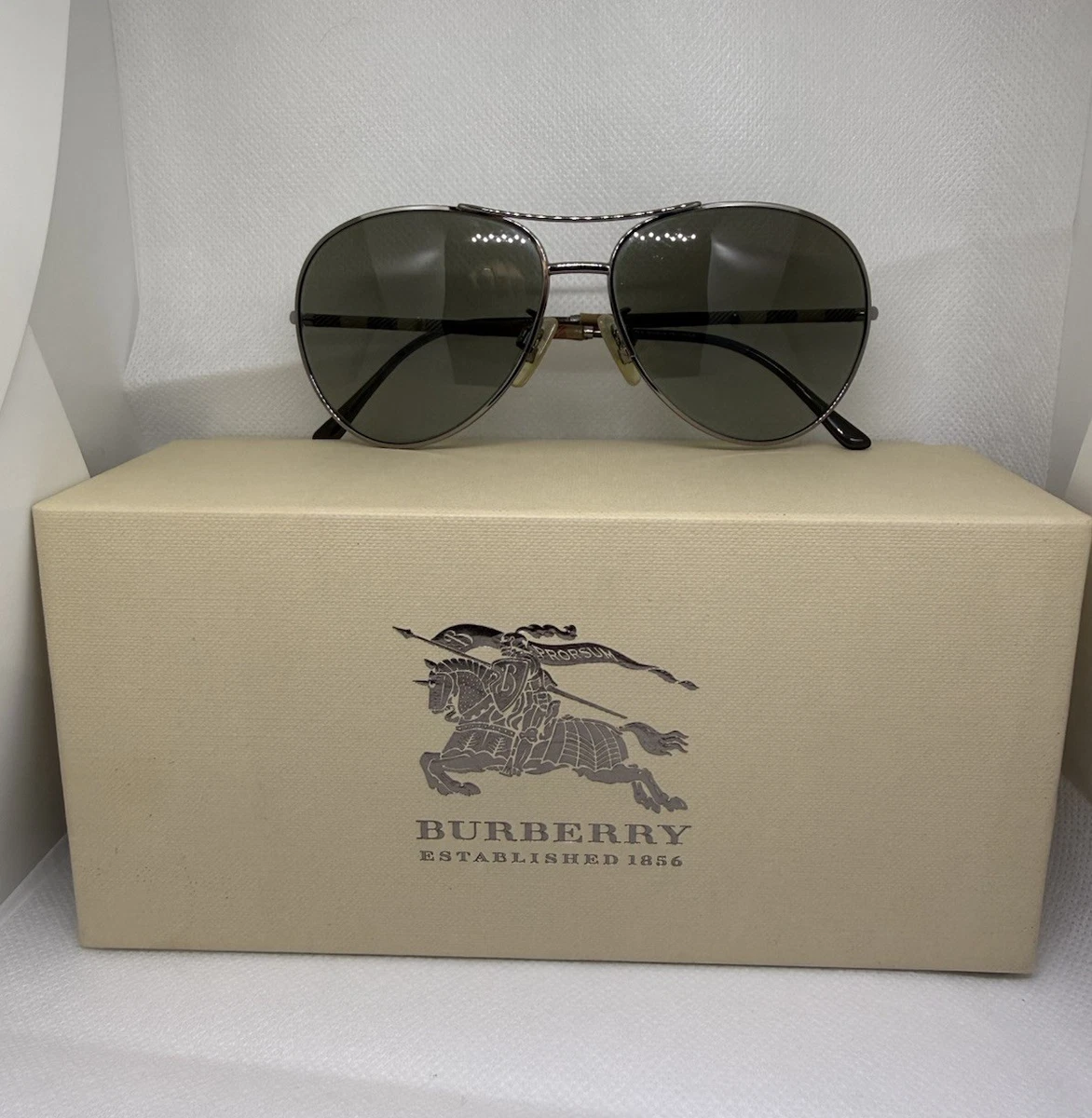 Burberry Brown Aviator Sunglasses for Women for sale | eBay display picture 1