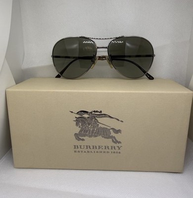 B 3056 BURBERRY 100213 57-13 135 3N Plaid Tan Gold/Brown  display picture 3