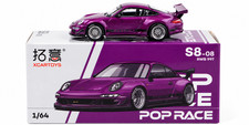 POP RACE RWB 997 Purple Metallic with Black Stripes 1/64 Diecast Model Car