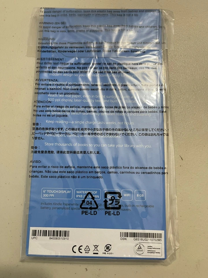 Amazon Kindle Paperwhite 10th Generation 8 GB Wi-Fi 6" eBook Reader Tablet Plum. - Image 2 of 4