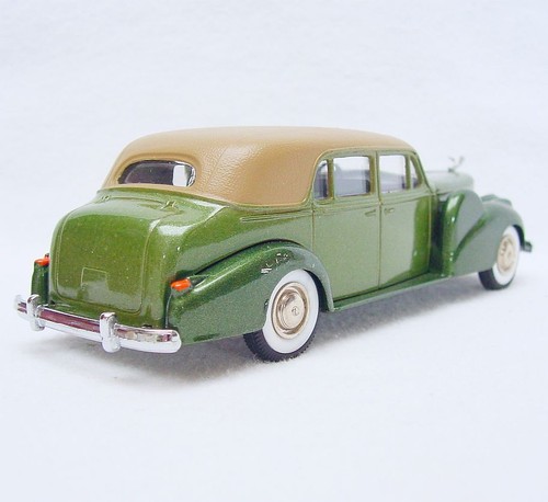 Rextoys 1:43 CADILLAC COUPÉ DE VILLE Closed Cabriolet Model Car Green MB`80 RARE - Picture 7 of 10