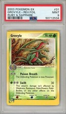 Pokemon Card Grovyle 31/109 Reverse Holo Ruby & Sapphire PSA 9 MINT