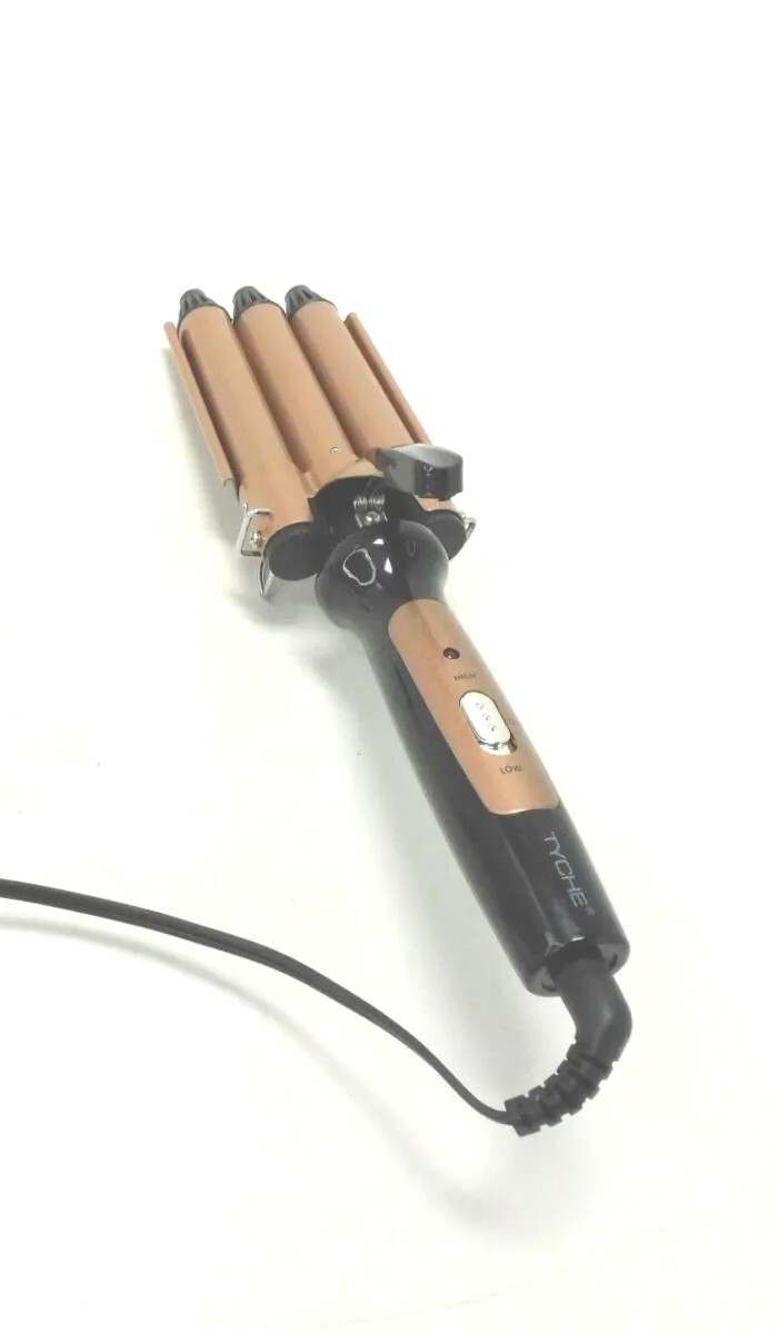 TYCHE Ceramic Triple Barrel Hair Wave Styler Curling Iron Crimper
