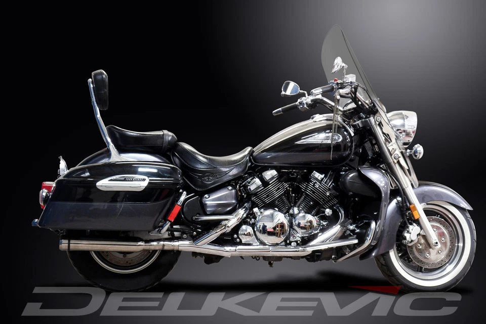 Silenciadores de escape Yamaha Royal Star Venture 1996-2013 16" punta de nariz de toro de acero inoxidable Foto 4 de 4