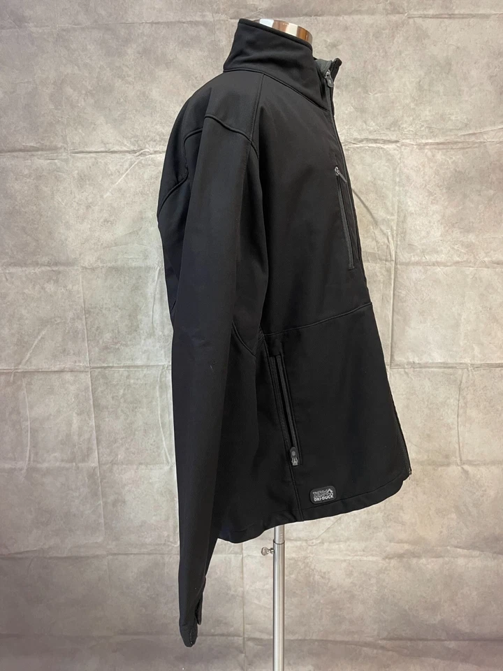 Dri Duck "Museum of Art" Men's Black Zipper Front Active Jacket Size 2XL - Image 4 of 4