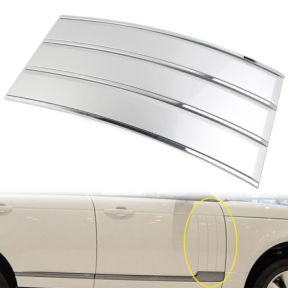 Side Vent Grille Fender Frame Silver Fit Land Rover Range Rover 2013-2017 Right
