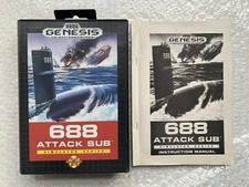 Thumbnail of ebay&reg; auction 117146778847 | 688 Attack Sub Sega Genesis (Mega Drive) US + Japanese Manual Japan CIB!
