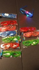 12 PAIR ADULT Flashing Party Eyeglasses NEW YEARS PARTY NEW