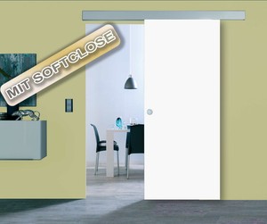 Xxl Holzschiebetur Weiss Mit Beschlag Bis 106x209 Cm Holz Schiebetur Ebay