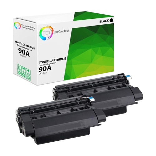 2 Genuine UNUSED HP 90A Toners Never Put into a Printer CE390A