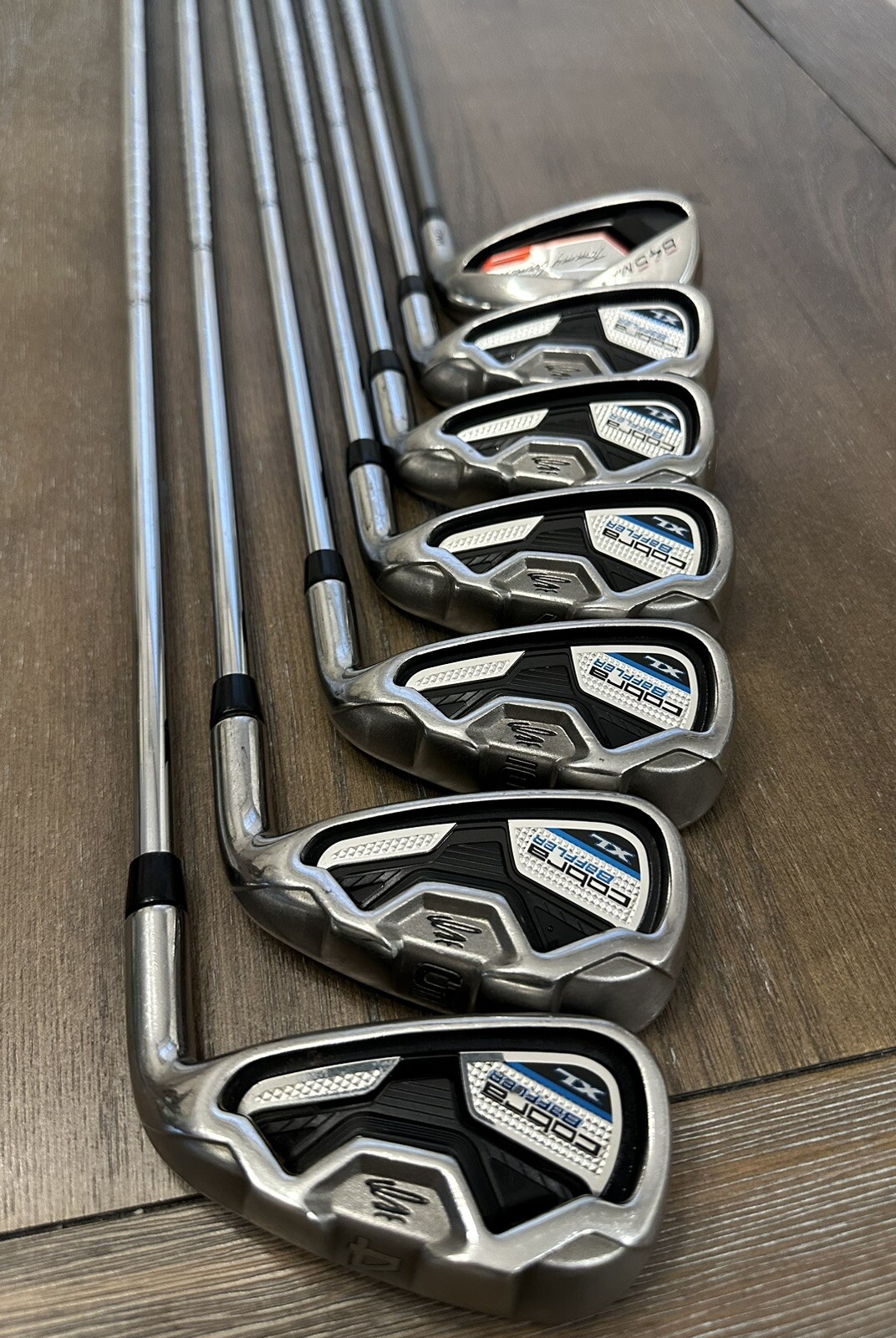 King Cobra Baffler XL Iron Set 4P Baffler Stiff Flex Steel Shafts eBay