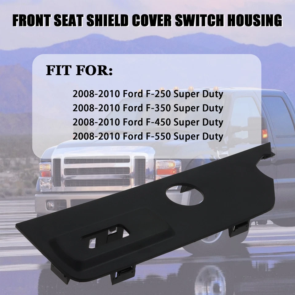 Cubierta protectora del asiento del conductor delantero izquierdo cubierta interruptor carcasa para Super Duty 2008-2010 Foto 4 de 4