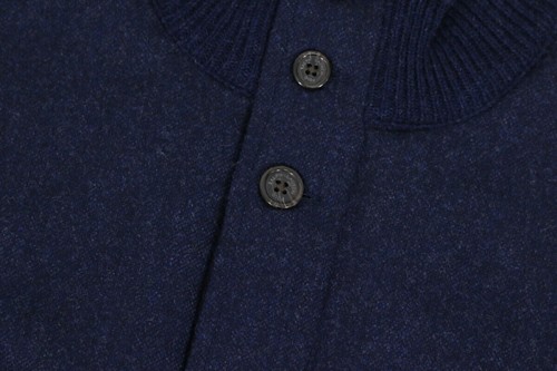 Chaqueta Suéter Polo Ralph Lauren Abotonada Lana Mezcla Cachemira - Azul Índigo - Imagen 5 de 9