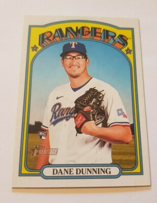 2021 Topps Heritage - Dane Dunning - Texas Rangers - Rookie Card