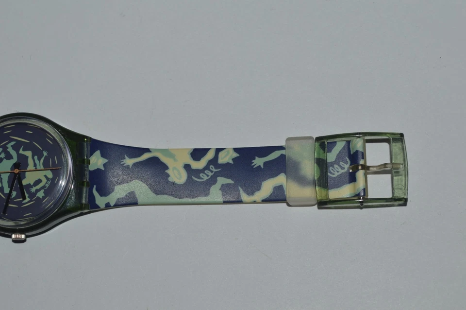 Reloj Swatch GG111 CRASH de MASSIMO GIACON Cuarzo Suizo Unisex Probado Circa 1991 Foto 2 de 4