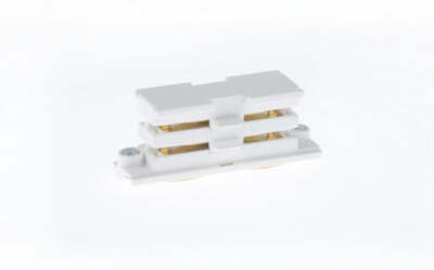 Nordic Aluminum Global Trac TEK21-3 Straight Connector Linear Coupler White