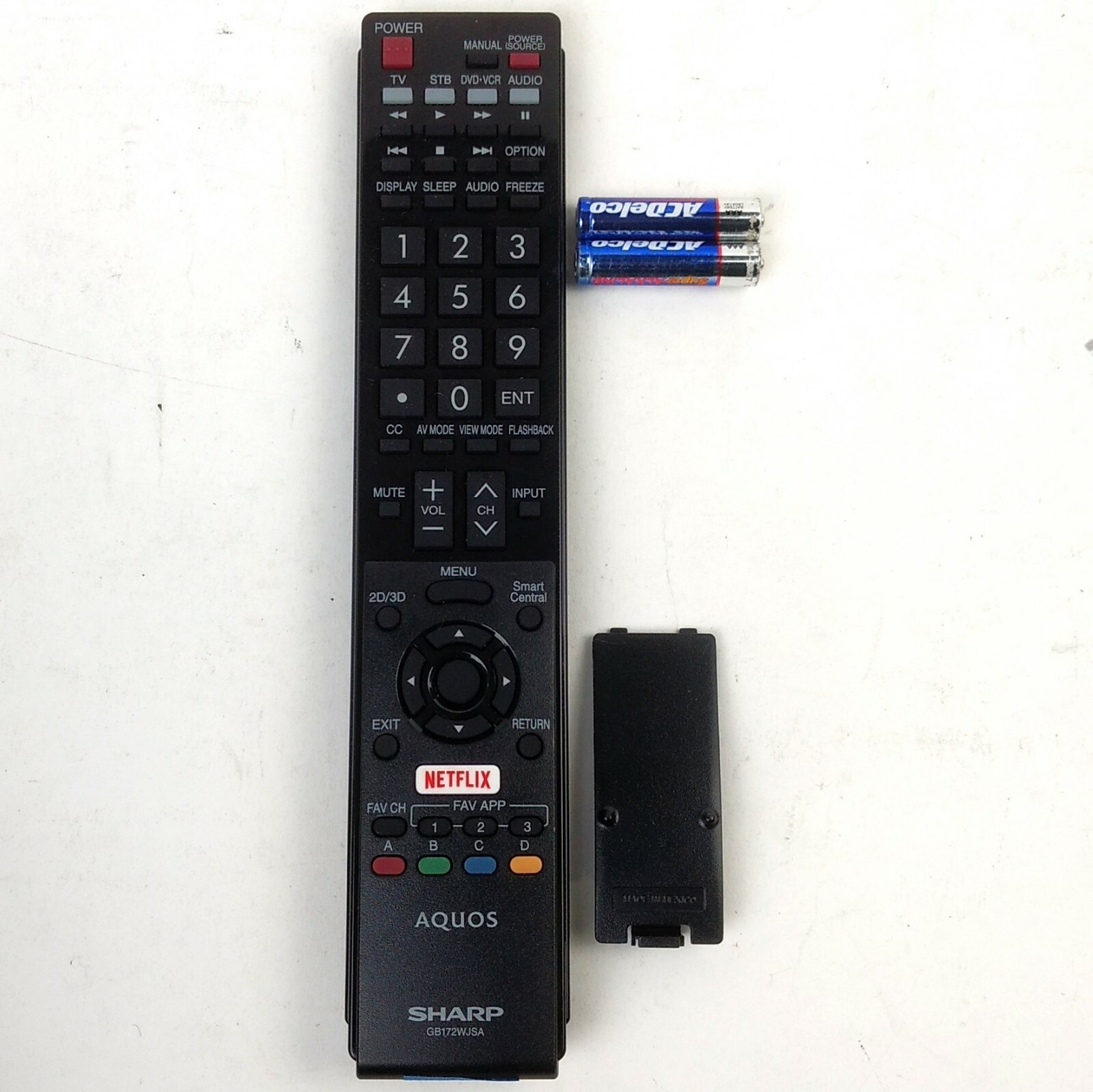 Sharp Remote Control GB172WJSA Cleaned Tested w/ Batt SH104 eBay