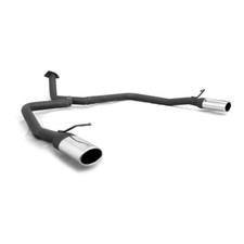 Ulter Duplex Endrohrgeweih Mitsubishi PAJERO V80 2007- 120x80mm oval eingerollt