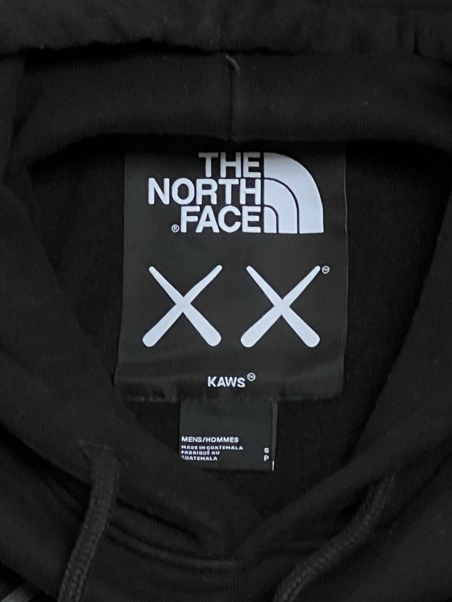 Kaws X The North Face Pullover Hoodie Black Size Small XX Great