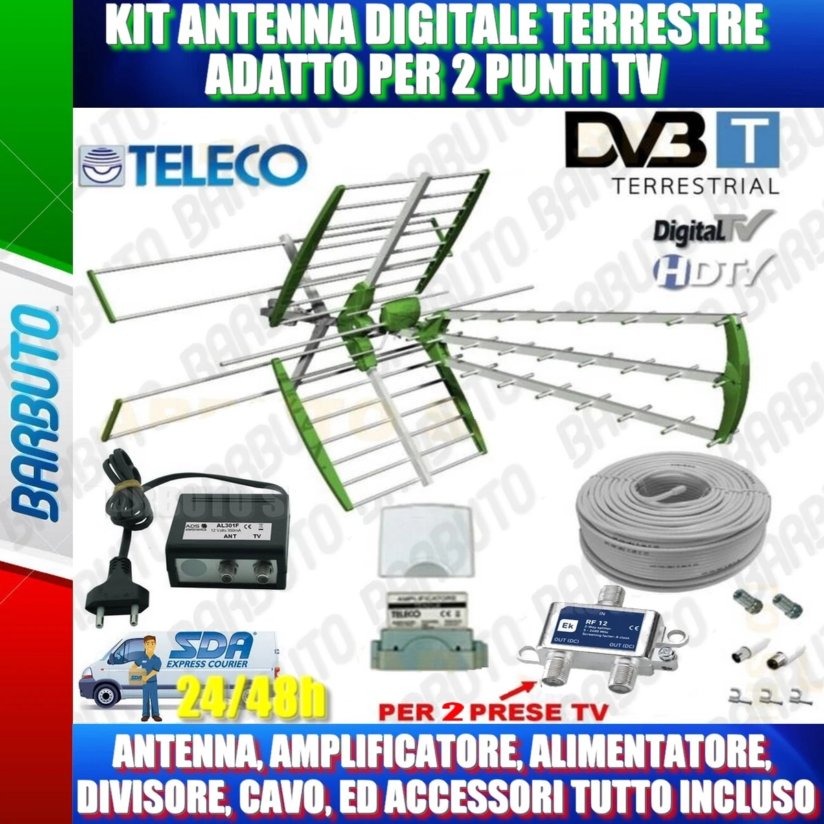tipo tondo - Prese d'antenna - Impianti di ricezione