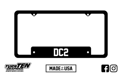 Acura Integra Type R 1994-2001 JDM DC2 Chassis Code License Plate Frame