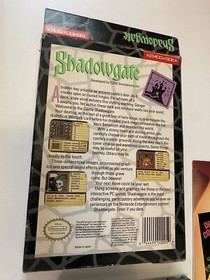 Shadowgate NES Nintendo Complete CIB Authentic! Plus Poster