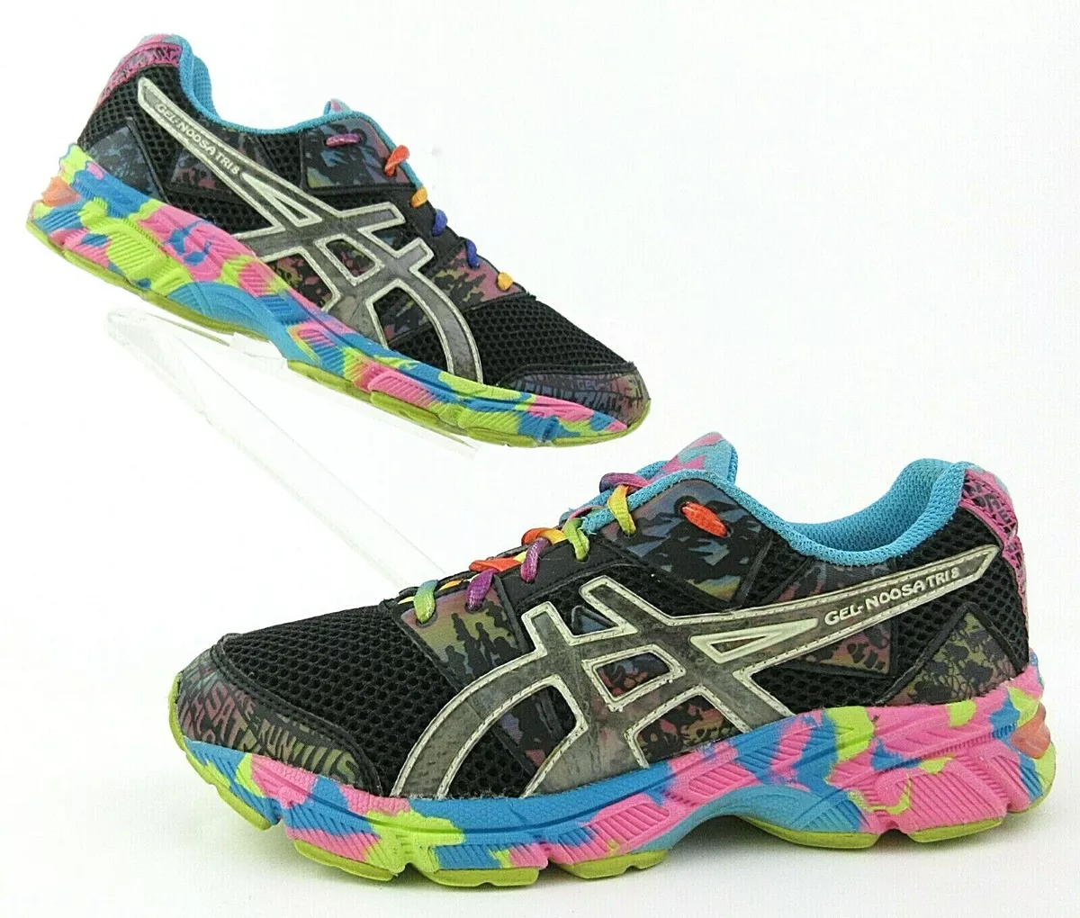 empeorar Desconocido personalidad Asics Gel-Noosa Tri 8 Running Shoes Black Confetti Size Women&#039;s 6.5 /  Kids 5 | eBay