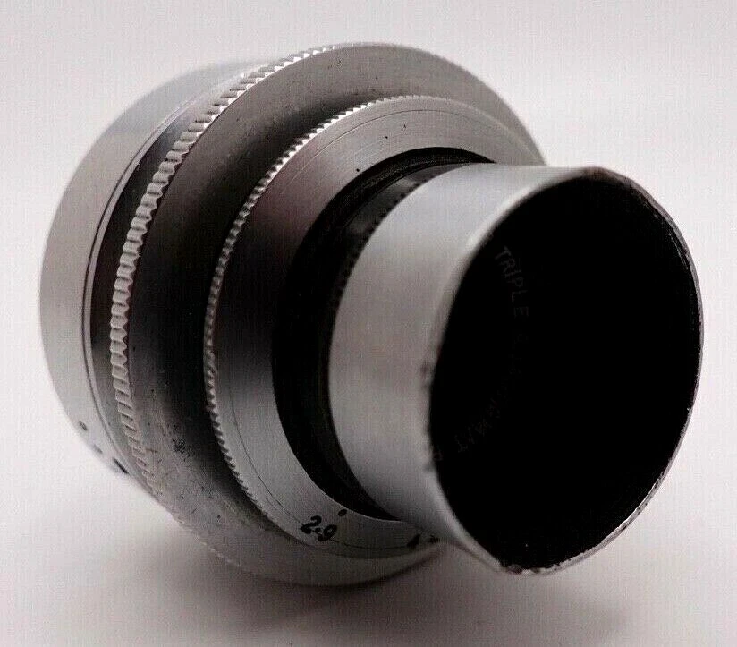 DALLMEYER Triple Anastigmat 1" 25mm f.29 C Mount Cine Lens BOLEX BMCC - Image 3 of 3
