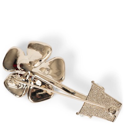 71684 auth CHANEL gold 23S POTTED FLOWER PEARL & STRASS Brooch | eBay