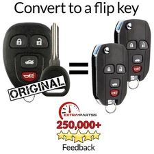 2 For 2009 2010 2011 2012 2013 2014 2015 2016 Buick Enclave Remote Flip Key Fob
