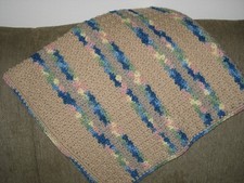NEW Soft Cuddly Hand Crocheted Baby Blanket