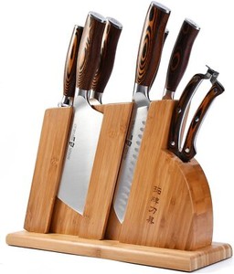TUO TC0710 Fièvre Series 8 pcs Forged allemand en acier Kitchen Knife Set Block en bois
