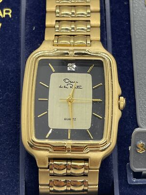 Oscar De La Renta Watch Diamond Vintage Gold Plated Oscar De La Renta Diamond Ladies Watch  main image 2