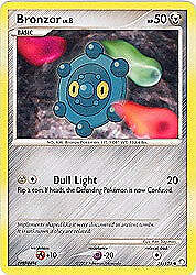 Pokemon Diamond & Pearl Mysterious Treasures- Bronzor Card 74/123